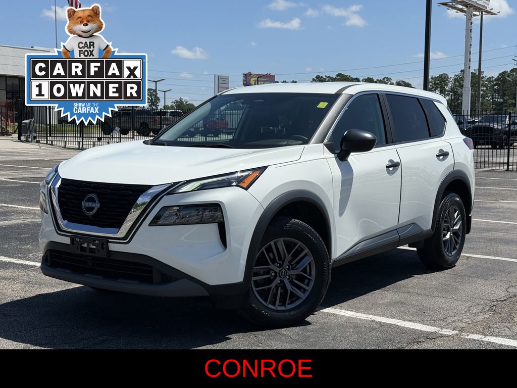 2023 Nissan Rogue S White at South Houston Nissan