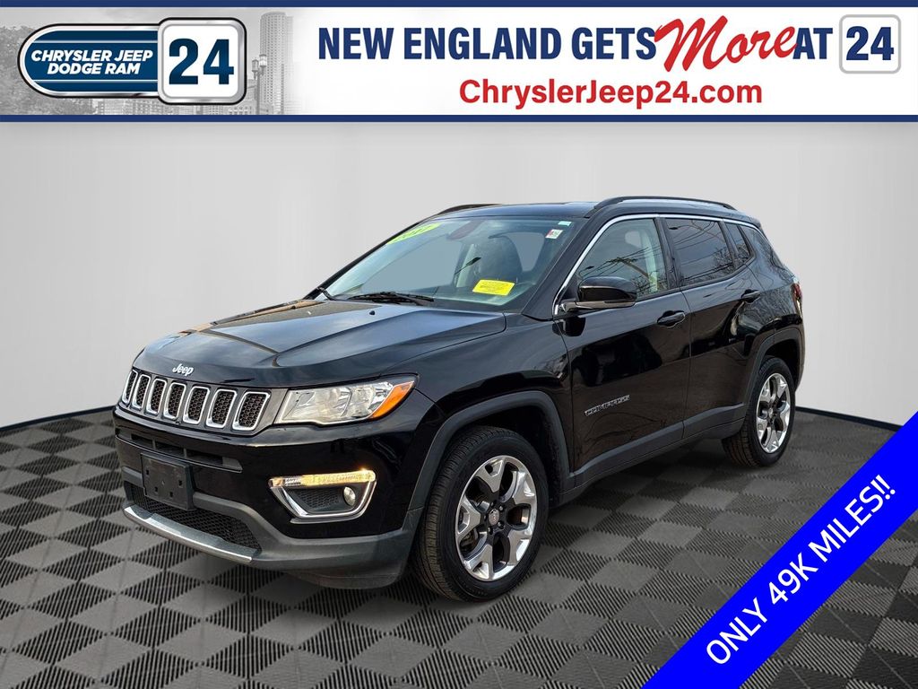 Diamond Black Crystal Pearlcoat 2017 Jeep Compass Limited 4WD SUV / Crossover Four-Wheel Drive 9-Speed Automatic