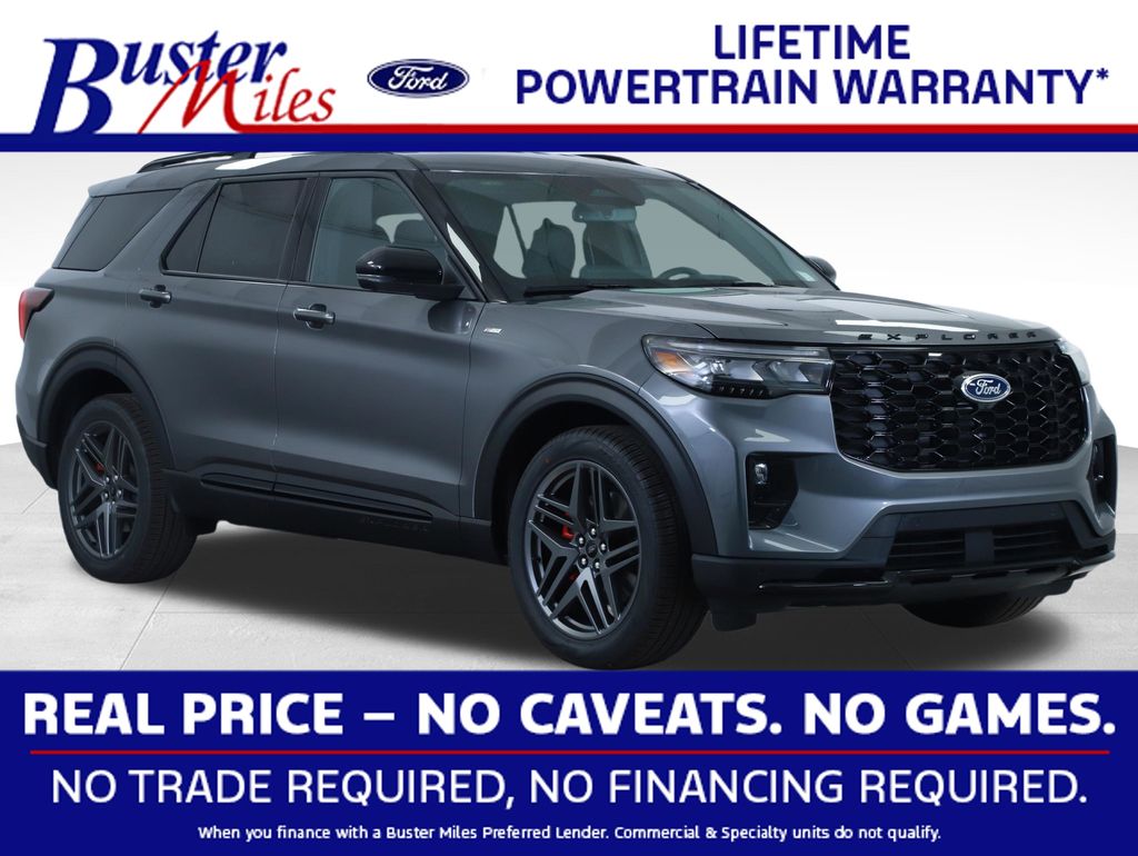 Carbonized Gray Metallic 2026 Ford Explorer ST-Line RWD SUV / Crossover Rear-Wheel Drive Automatic