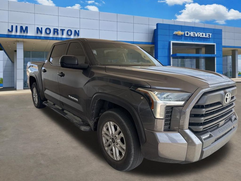 Gray 2024 Toyota Tundra SR5 CrewMax Cab RWD Pickup Truck 4X2 Automatic