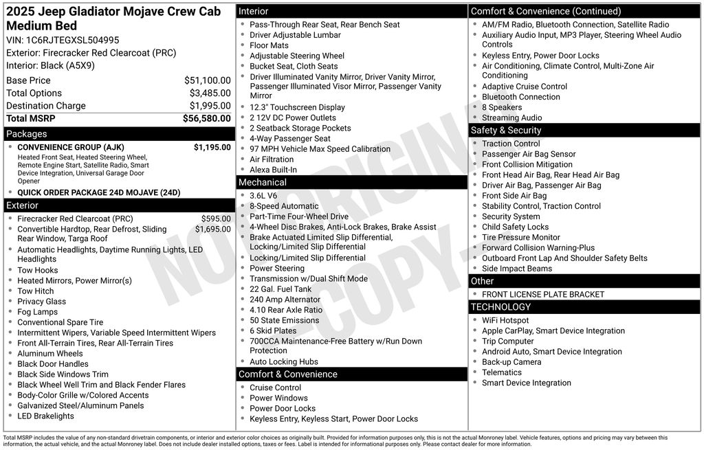Used 2025 Red Jeep Mojave image 66