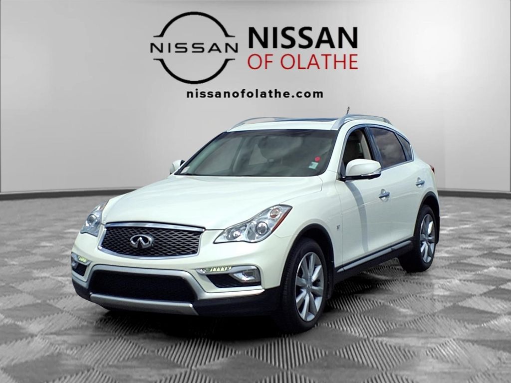 Majestic White 2016 INFINITI QX50 SUV / Crossover All-Wheel Drive 7-Speed Automatic