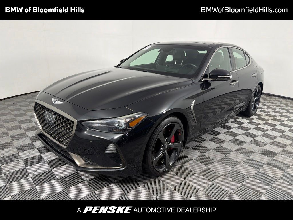 Black 2020 Genesis G70 Sedan Rear-Wheel Drive 8-Speed Automatic