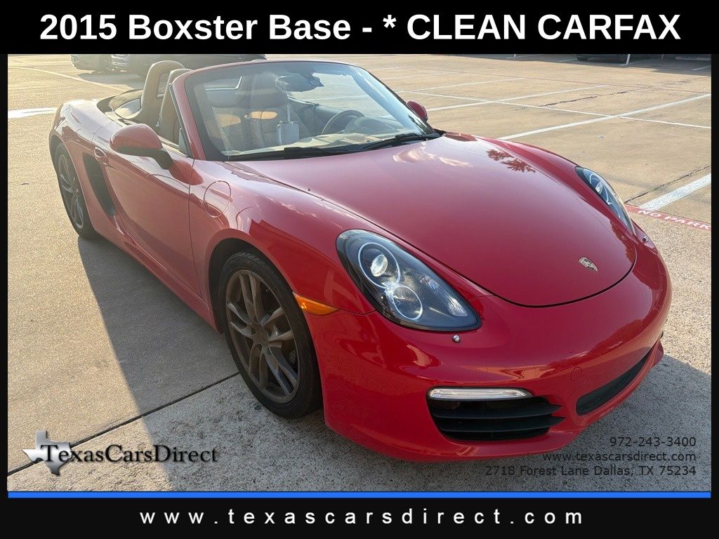 Guards Red 2015 Porsche Boxster Convertible Rear-Wheel Drive 7-Speed Automatic