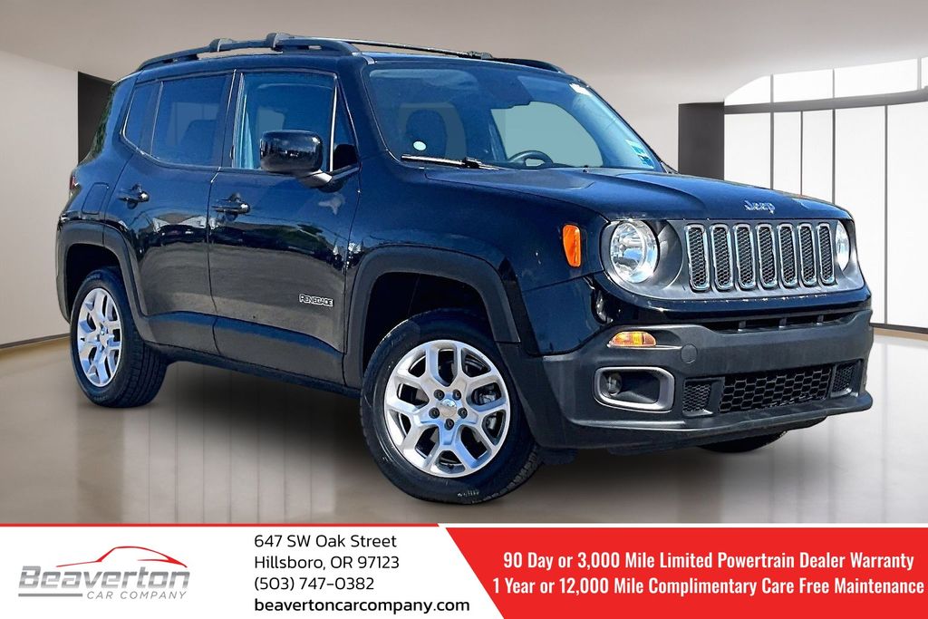 Black 2015 Jeep Renegade SUV / Crossover Four-Wheel Drive 9-Speed Automatic