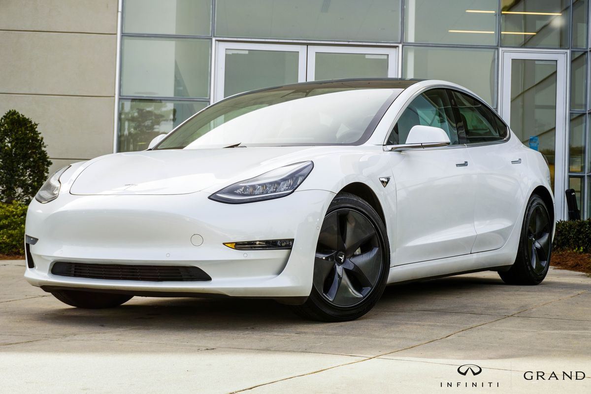 White 2020 Tesla Model 3 Long Range AWD Sedan All-Wheel Drive 1-Speed Automatic
