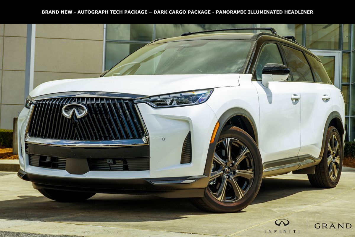 Radiant White/Black Obsidian 2026 INFINITI QX60 Autograph AWD SUV / Crossover All-Wheel Drive 9-Speed Automatic