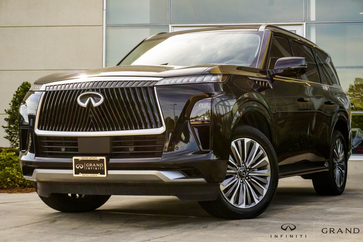 Mineral Black 2025 INFINITI QX80 Sensory 4WD SUV / Crossover All-Wheel Drive 9-Speed Automatic