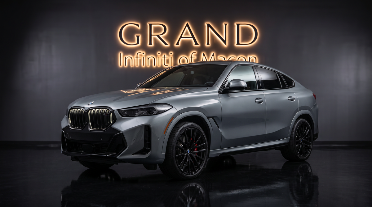 Gray (Skyscraper Grey Metallic) 2025 BMW X6 SUV / Crossover All-Wheel Drive 8-Speed Automatic