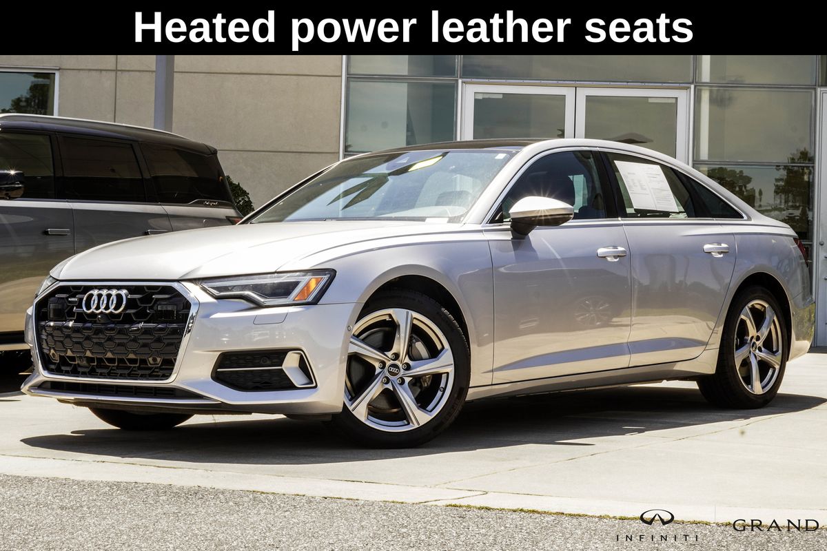 Silver 2024 Audi A6 Sedan All-Wheel Drive 7-Speed Automatic