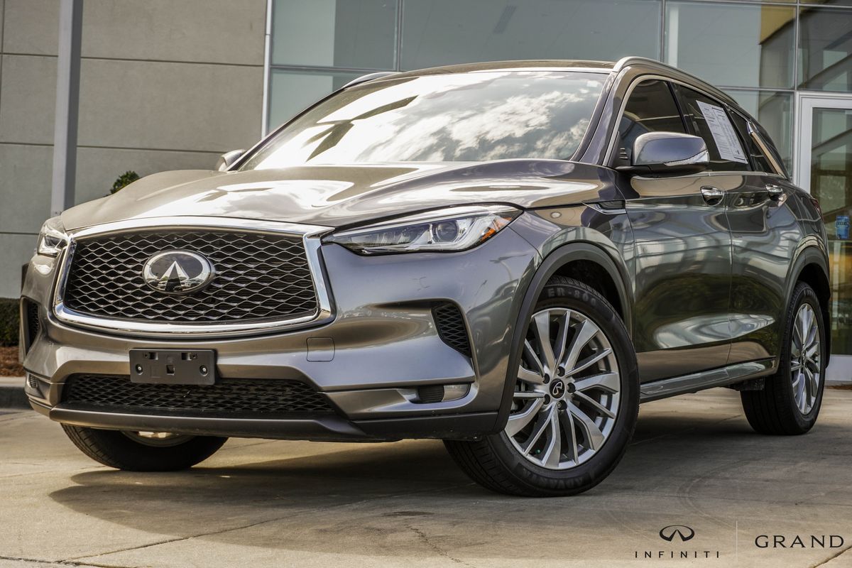 Gray (Graphite Shadow) 2023 INFINITI QX50 Luxe FWD SUV / Crossover Front-Wheel Drive Continuously Variable Transmission