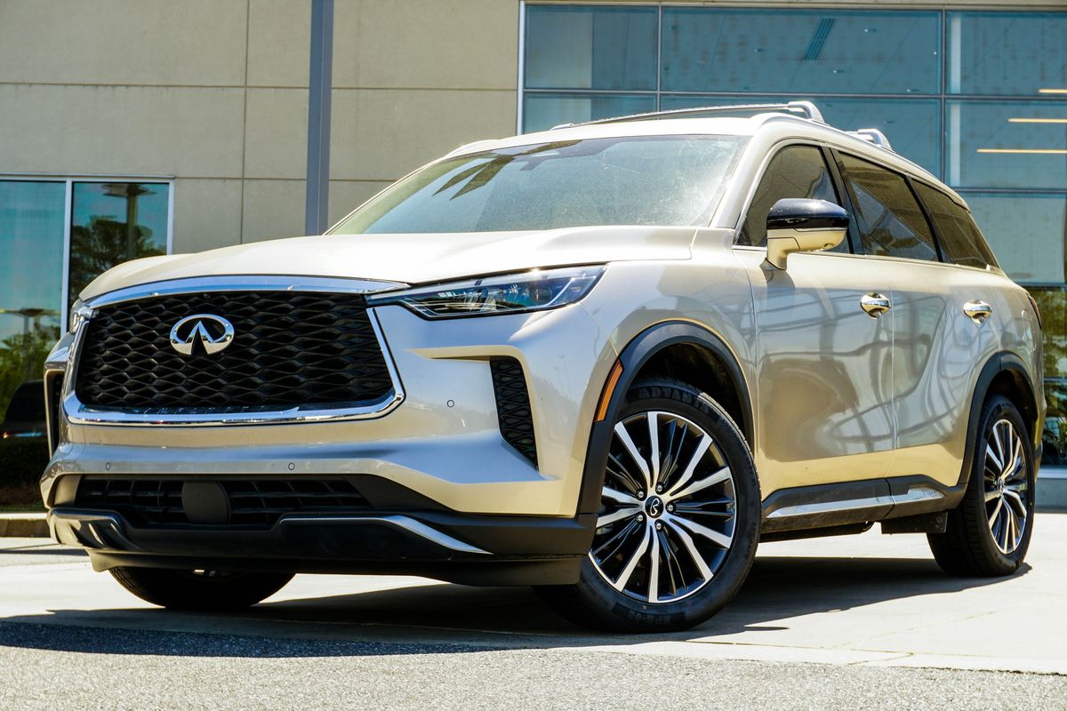 Warm Titanium 2023 INFINITI QX60 Sensory AWD SUV / Crossover All-Wheel Drive 9-Speed Automatic