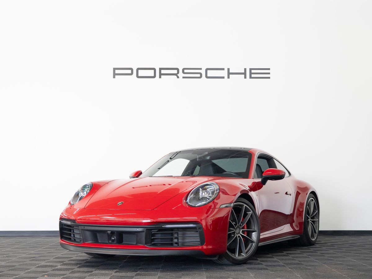 Carmine Red 2024 Porsche 911 Coupe Rear-Wheel Drive 8-Speed Automatic