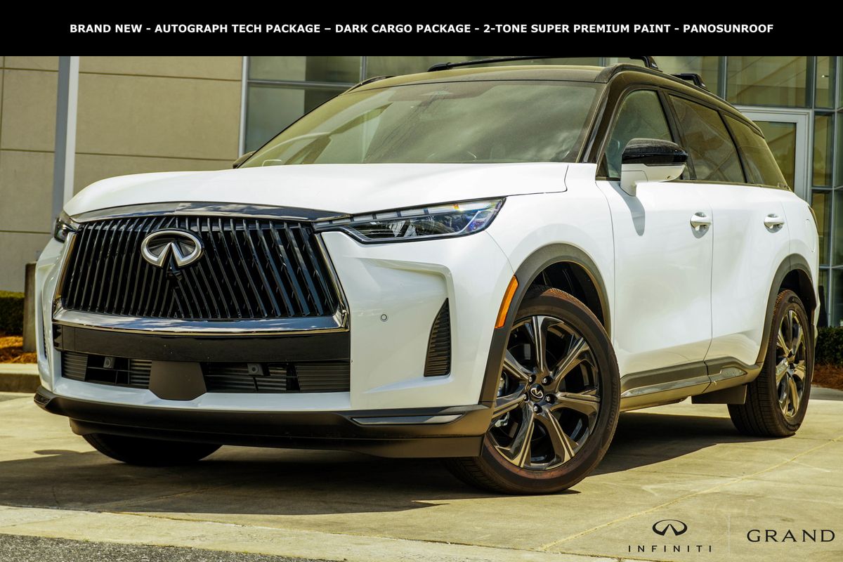 Radiant White/Black Obsidian 2026 INFINITI QX60 Autograph AWD SUV / Crossover All-Wheel Drive 9-Speed Automatic