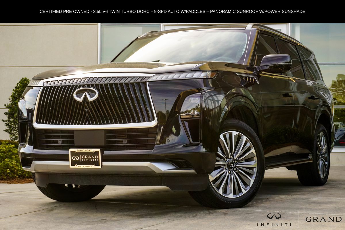Mineral Black 2025 INFINITI QX80 SUV / Crossover All-Wheel Drive 9-Speed Automatic