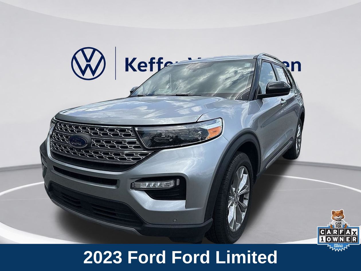 Silver Metallic 2023 Ford Explorer SUV / Crossover All-Wheel Drive Automatic