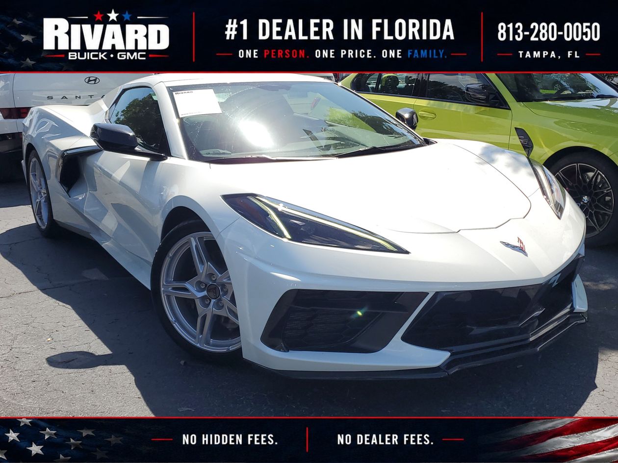 Arctic White 2023 Chevrolet Corvette Convertible Rear-Wheel Drive 8-Speed Dual Clutch