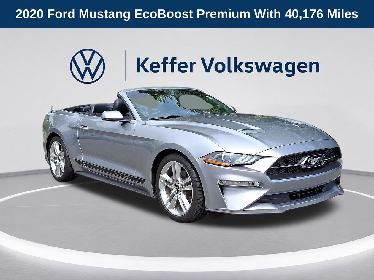Silver Metallic 2020 Ford Mustang Convertible Rear-Wheel Drive Automatic