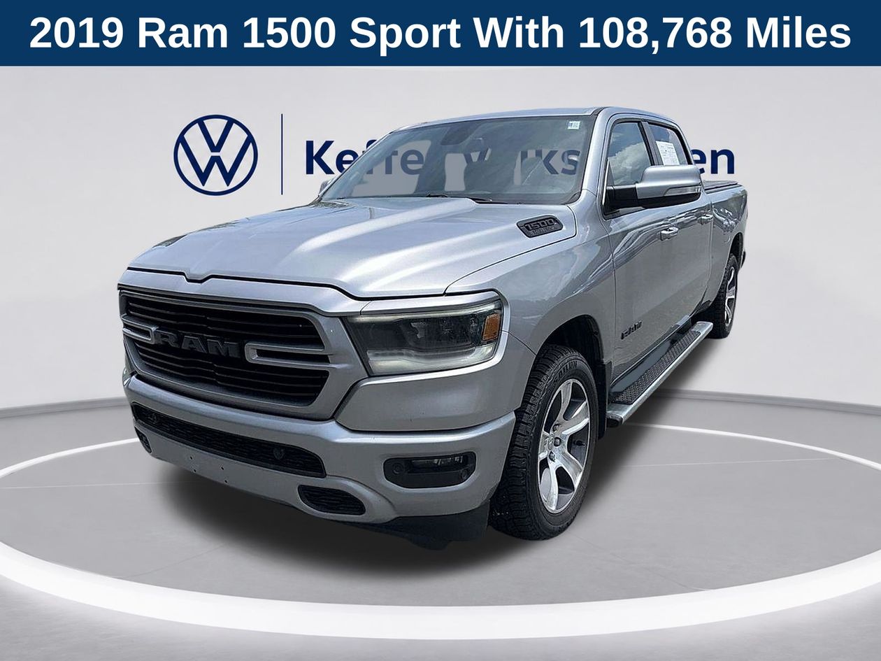 Billet Silver Metallic Clearcoat 2019 RAM 1500 Pickup Truck  8-Speed Automatic