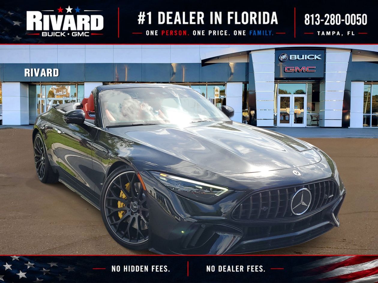 Obsidian Black Metallic 2022 Mercedes-Benz SL-Class Convertible All-Wheel Drive 9-Speed Automatic