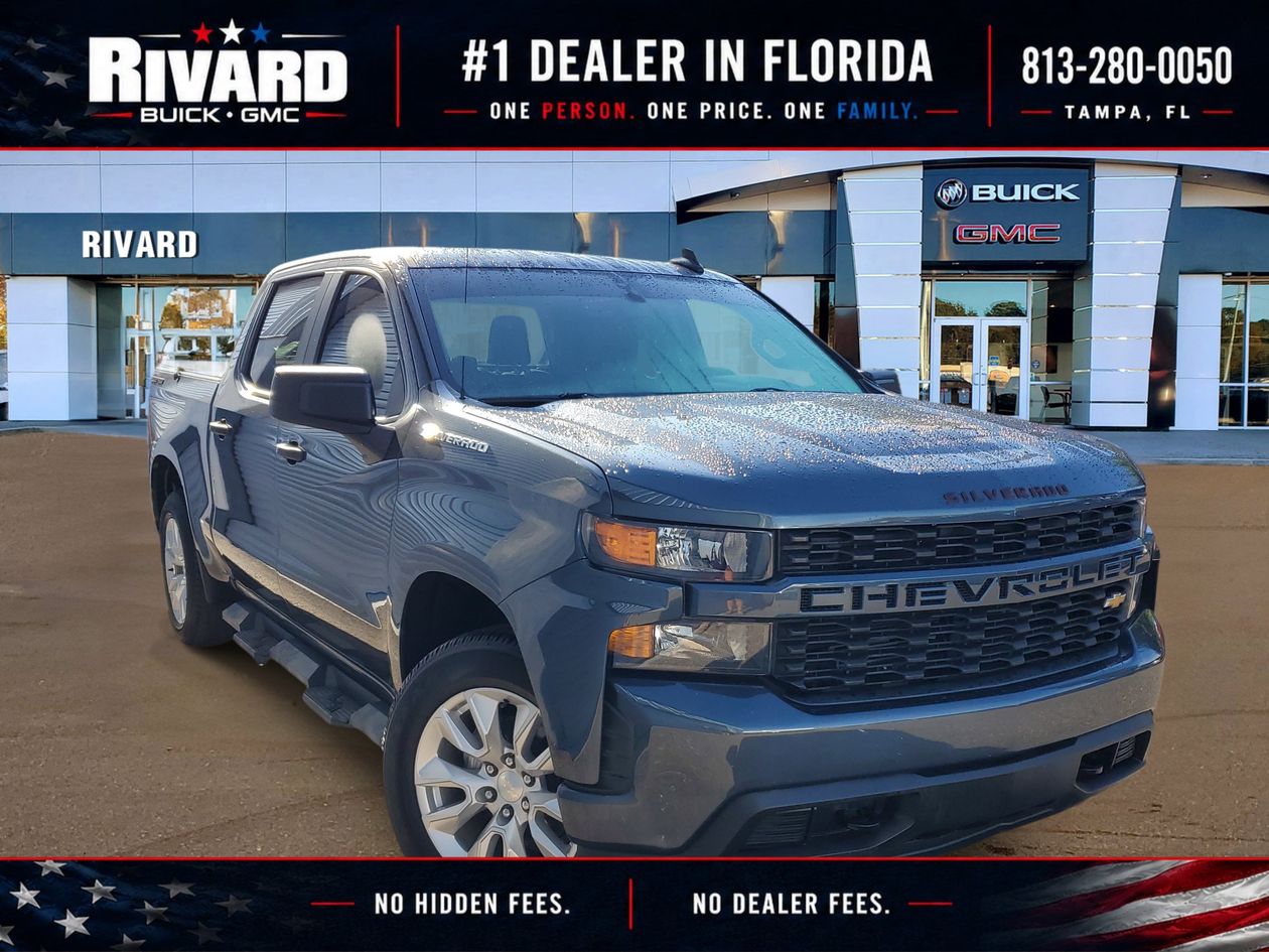 Shadow Gray Metallic 2021 Chevrolet Silverado 1500 Pickup Truck 4X2 8-Speed Automatic