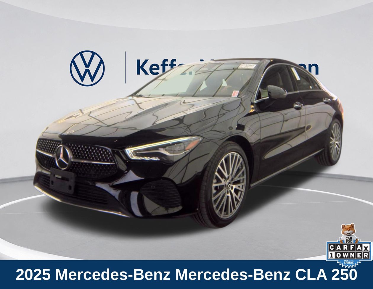 Night Black 2025 Mercedes-Benz CLA Coupe Front-Wheel Drive 8-Speed Dual Clutch
