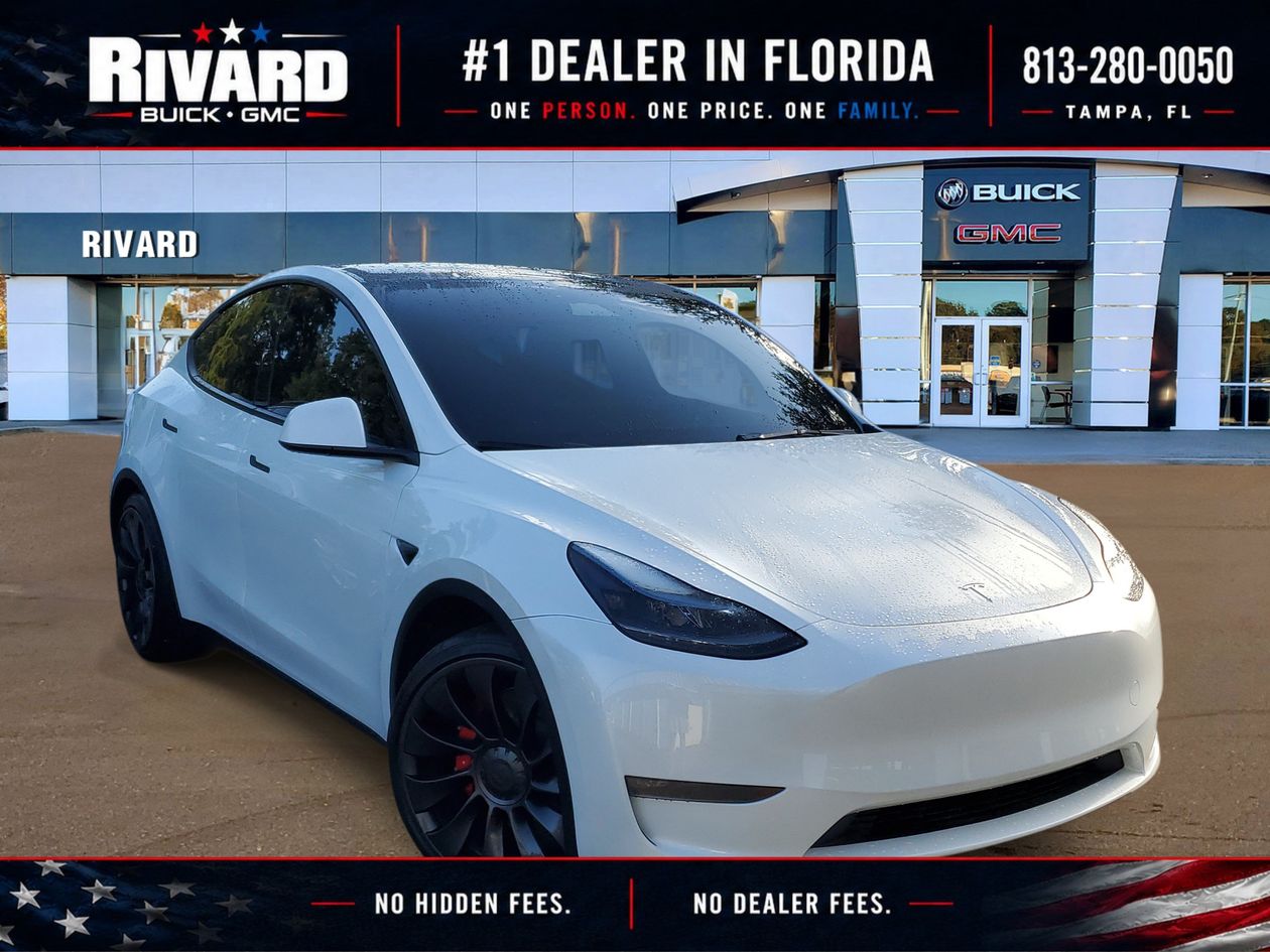 Pearl White Multi-Coat 2025 Tesla Model Y SUV / Crossover All-Wheel Drive 1-Speed Automatic