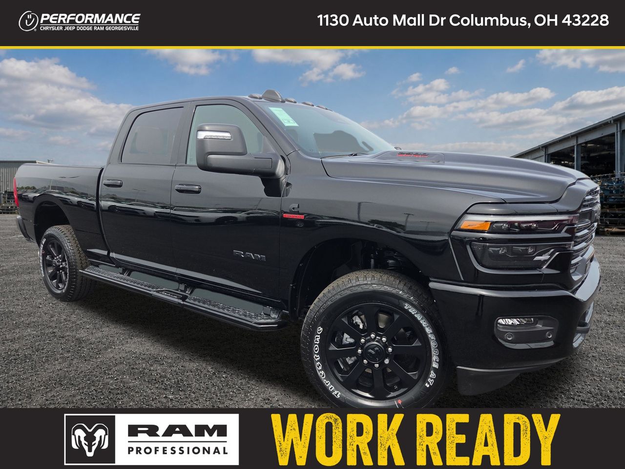Diamond Black Crystal Pearlcoat 2026 RAM 2500 Pickup Truck Four-Wheel Drive 8-Speed Automatic