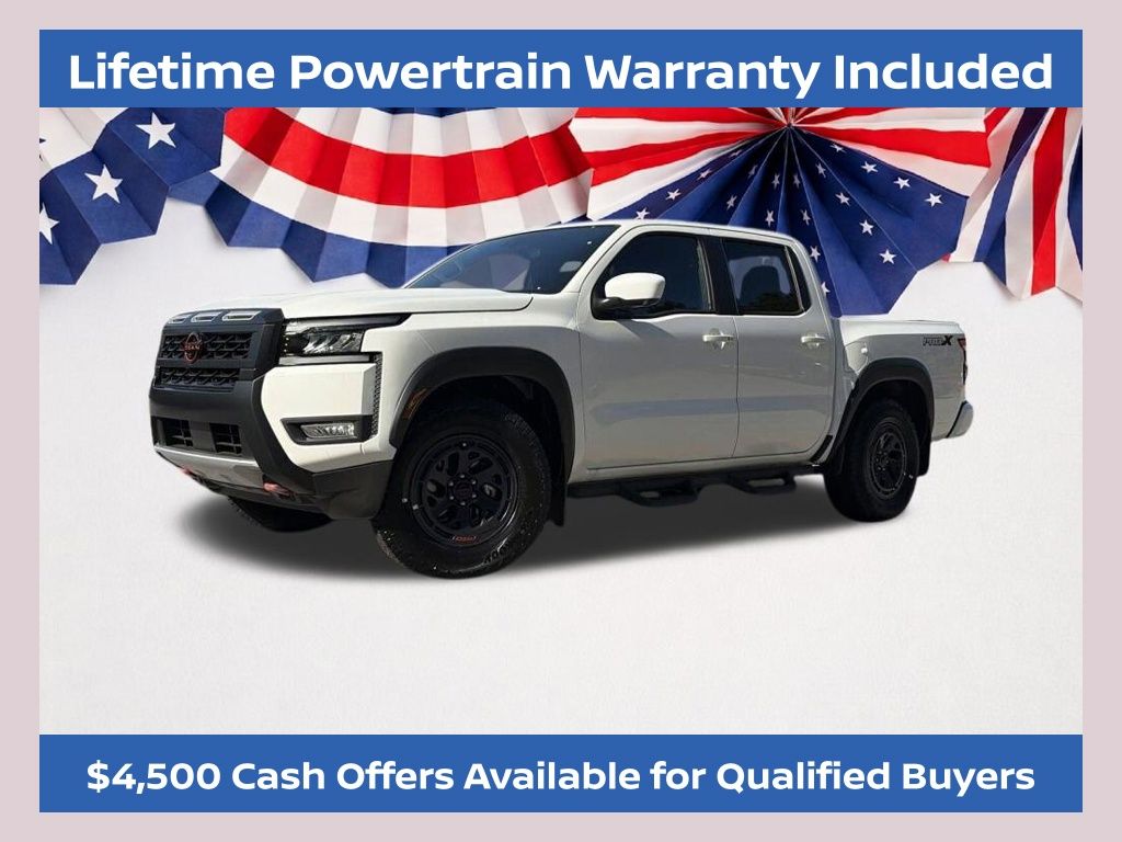 Glacier White 2026 Nissan Frontier Pickup Truck 4X2 9-Speed Automatic Overdrive