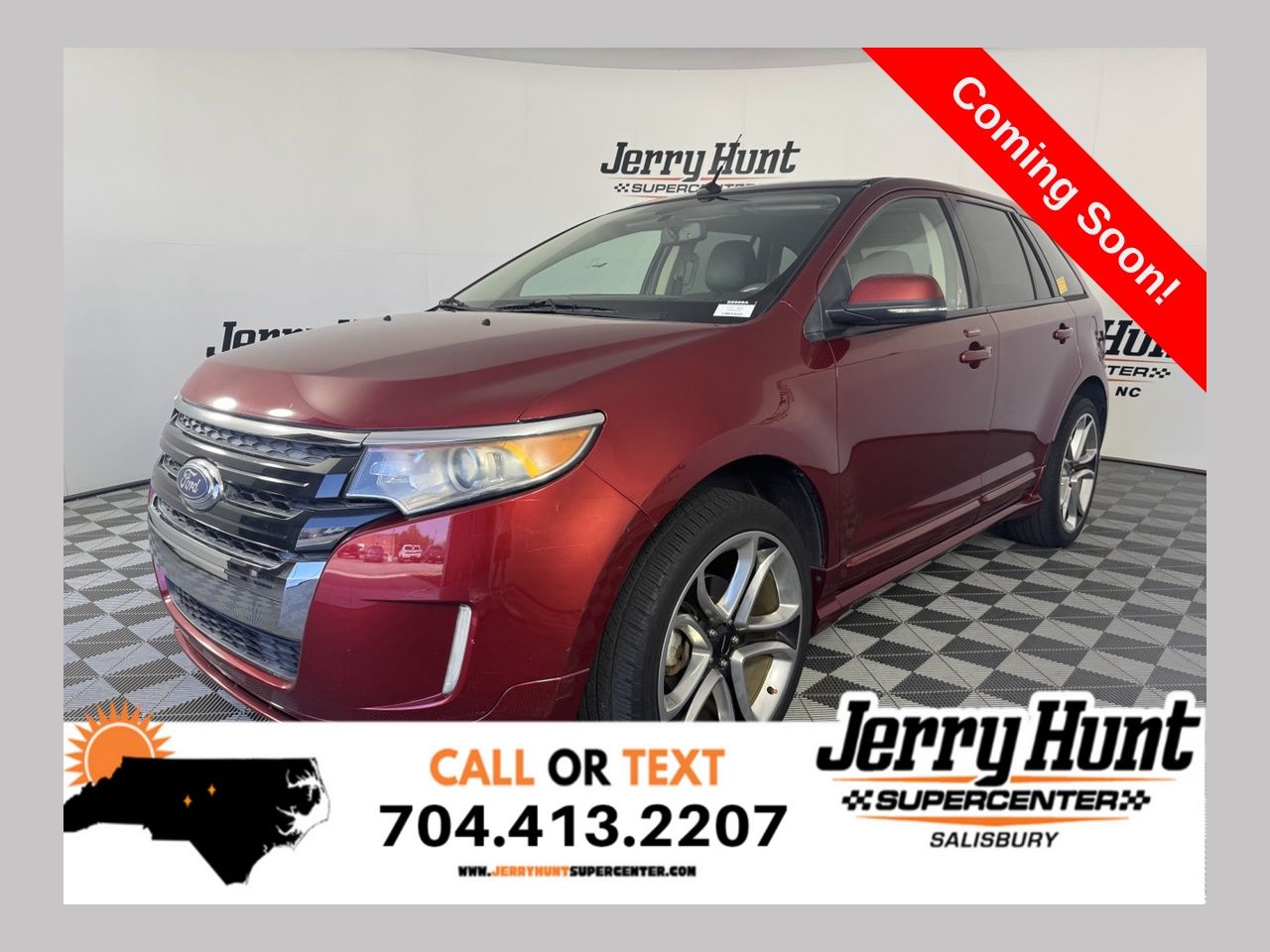 Ruby Red Metallic 2014 Ford Edge SUV / Crossover Front-Wheel Drive 6-Speed Automatic