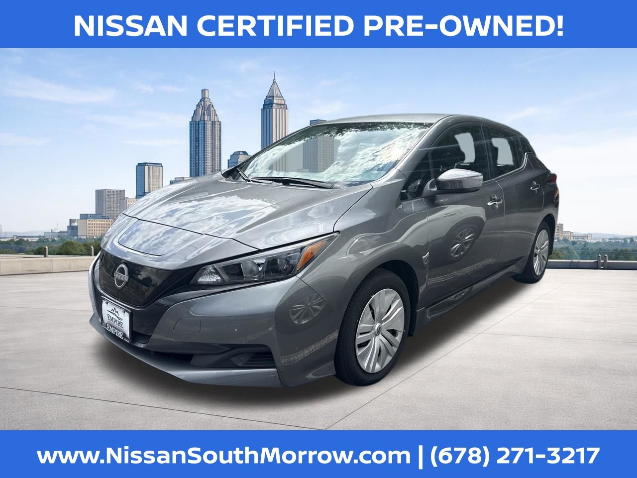 Gray (Gun Metallic) 2025 Nissan LEAF Hatchback Front-Wheel Drive Automatic