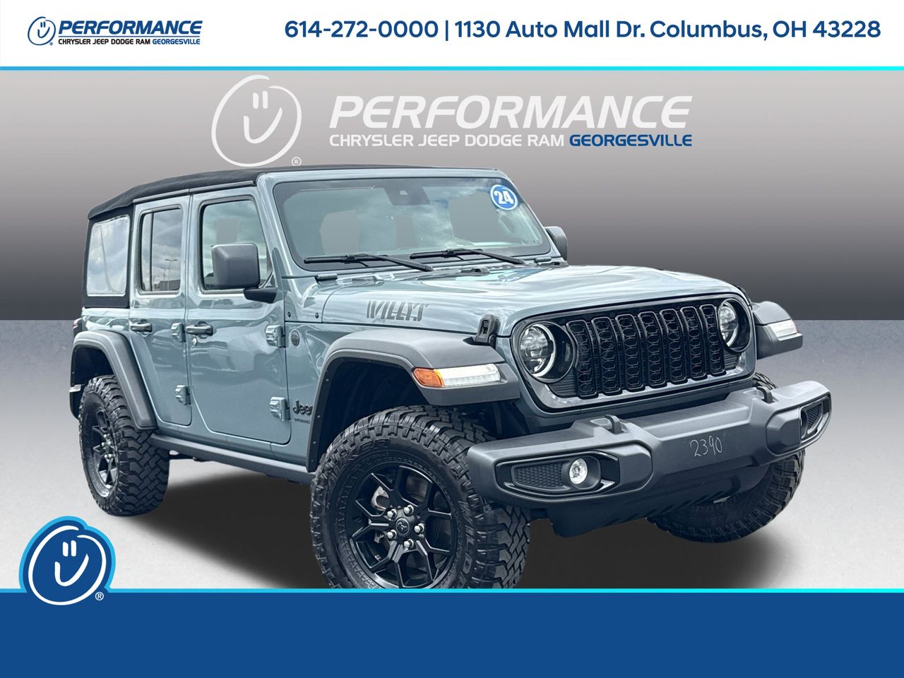 Anvil Clear Coat 2024 Jeep Wrangler SUV / Crossover Four-Wheel Drive 6-Speed Manual