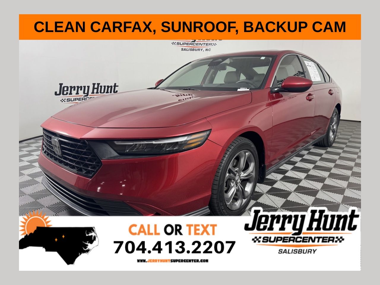 Red 2023 Honda Accord Sedan Front-Wheel Drive Continuously Variable Transmission