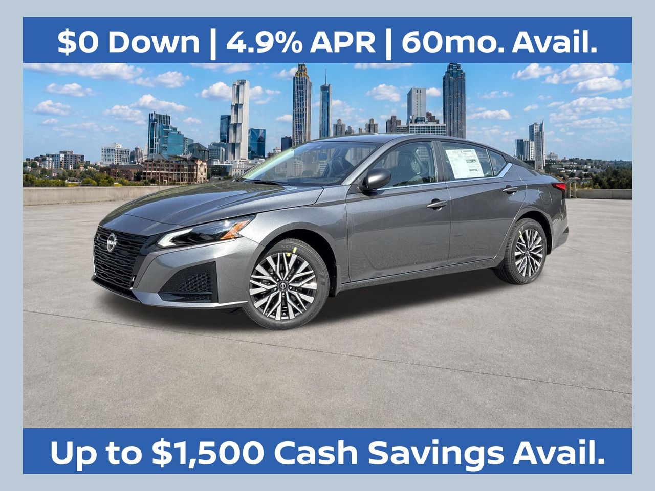 Gray (Gun Metallic) 2026 Nissan Altima Sedan All-Wheel Drive Continuously Variable Transmission
