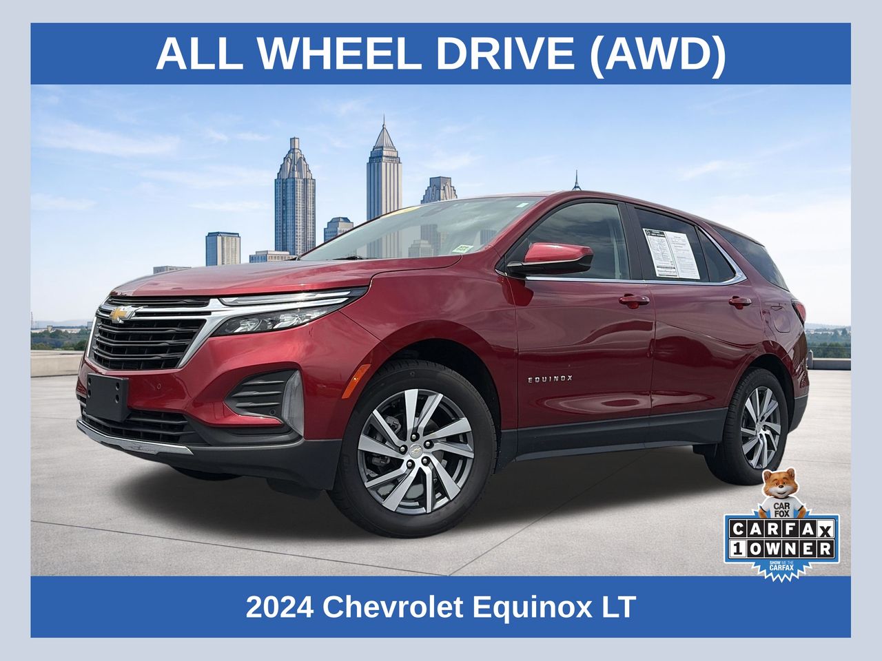 Radiant Red Tintcoat 2024 Chevrolet Equinox SUV / Crossover Four-Wheel Drive 6-Speed Automatic Overdrive