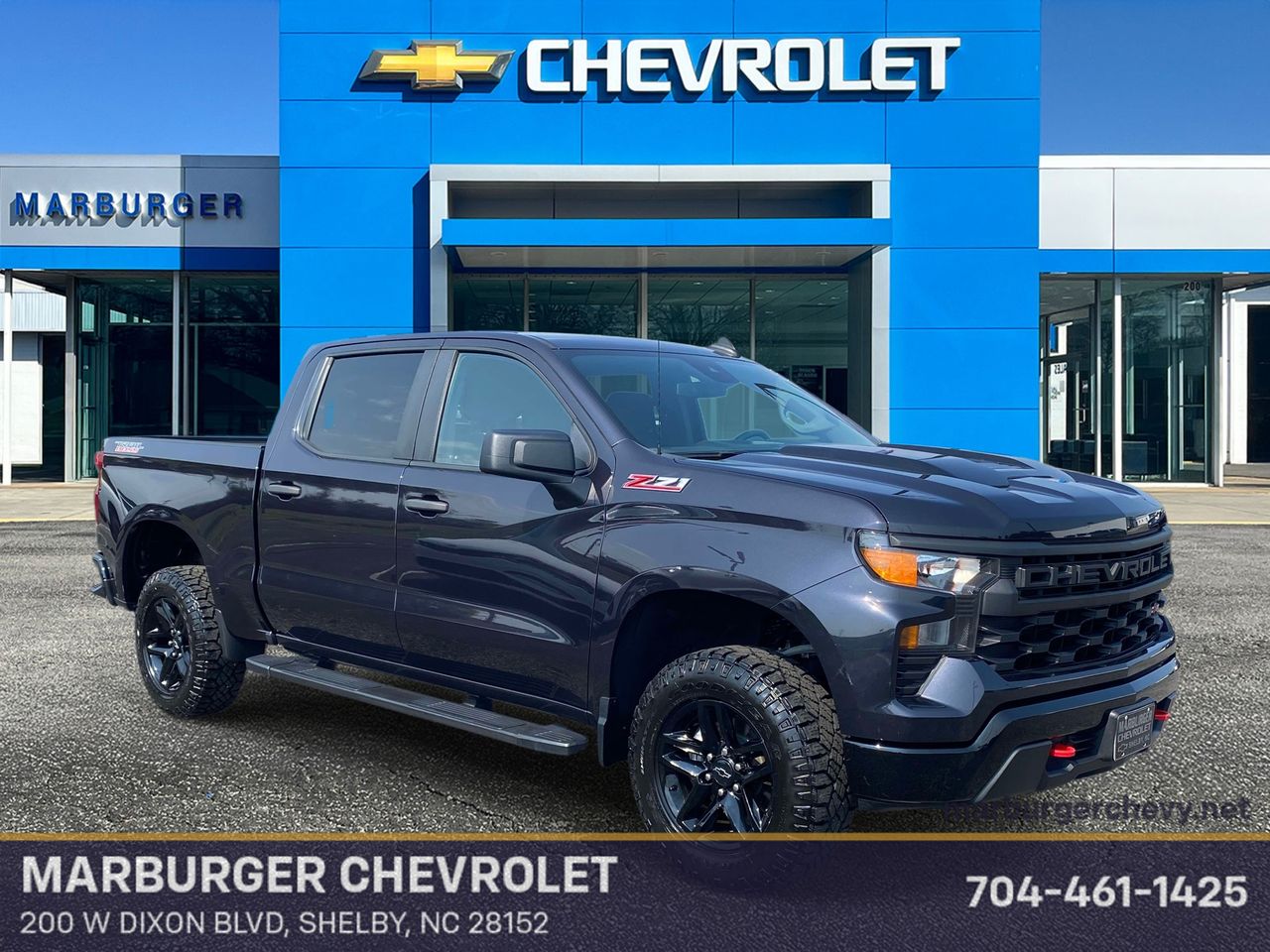 Dark Ash Metallic 2023 Chevrolet Silverado 1500 Pickup Truck Four-Wheel Drive 8-Speed Automatic