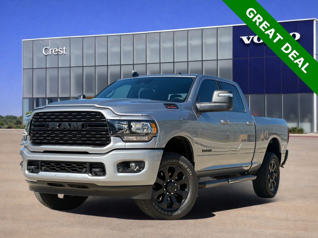 Billet Silver Metallic Clearcoat 2024 RAM 2500 Big Horn Crew Cab 4WD Pickup Truck Four-Wheel Drive 8-Speed Automatic