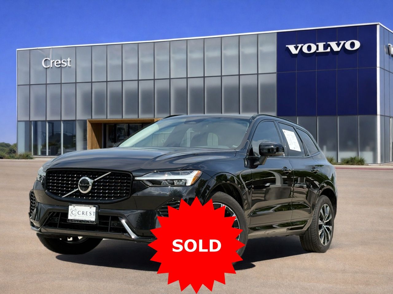 Onyx Black Metallic 2025 Volvo XC60 B5 Plus Dark Theme AWD SUV / Crossover All-Wheel Drive Automatic