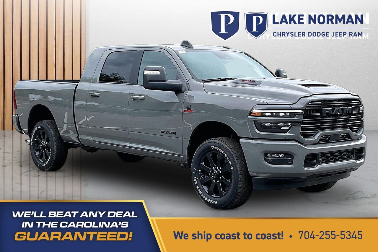 Gray Clearcoat 2026 RAM 2500 Laramie Mega Cab 4WD Pickup Truck Four-Wheel Drive 8-Speed Automatic