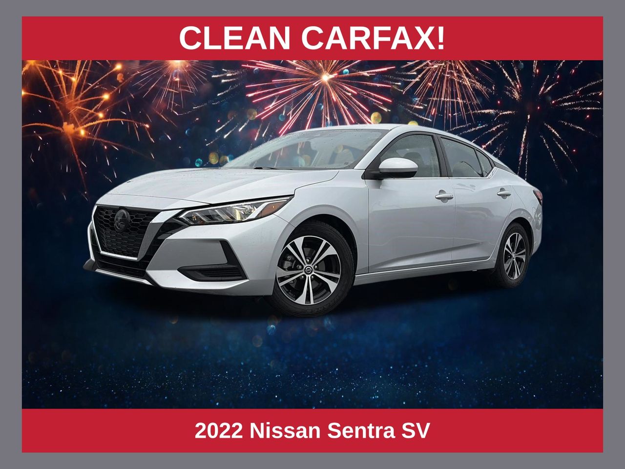 Brilliant Silver Metallic 2022 Nissan Sentra Sedan Front-Wheel Drive Continuously Variable Transmission