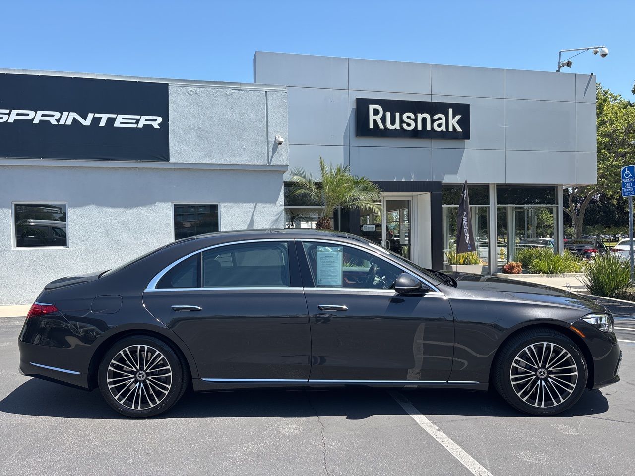 Graphite Gray Metallic 2024 Mercedes-Benz S-Class S 580 4MATIC Sedan All-Wheel Drive 9-Speed Automatic