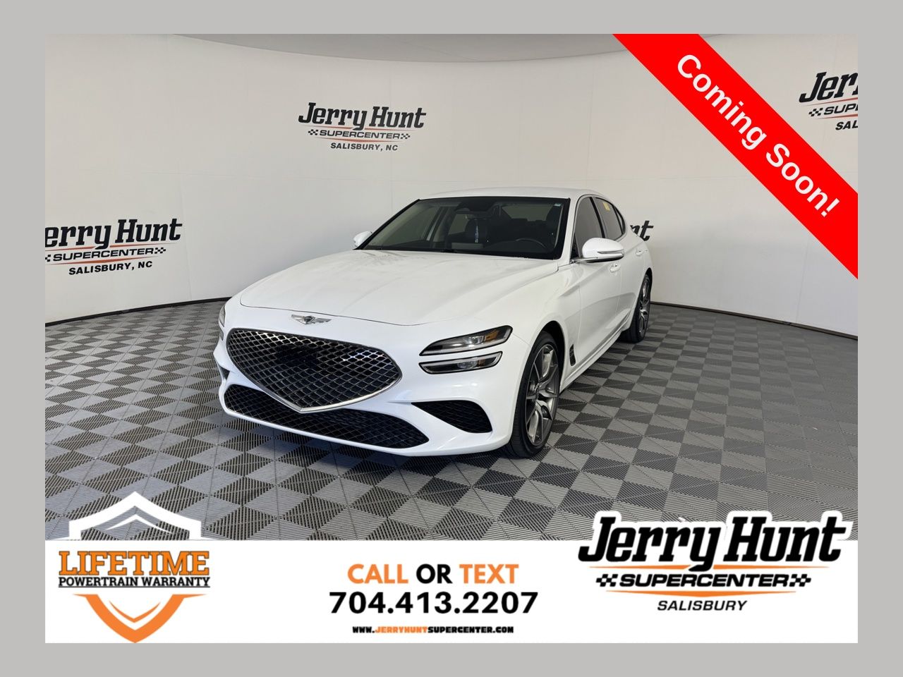 Uyuni White 2023 Genesis G70 2.0T RWD Sedan Rear-Wheel Drive 8-Speed Automatic