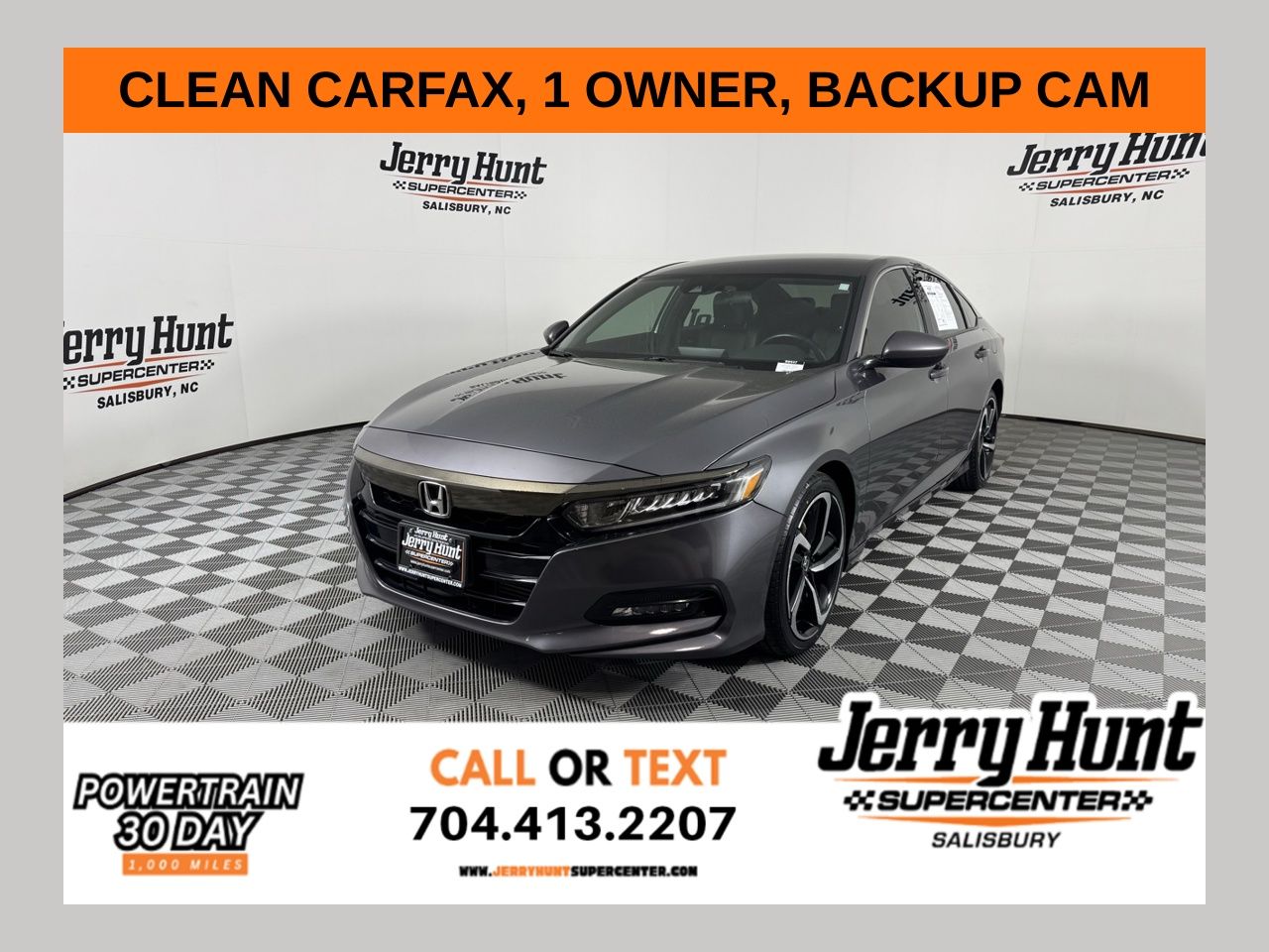 Silver 2020 Honda Accord 1.5T Sport FWD Sedan Front-Wheel Drive Continuously Variable Transmission