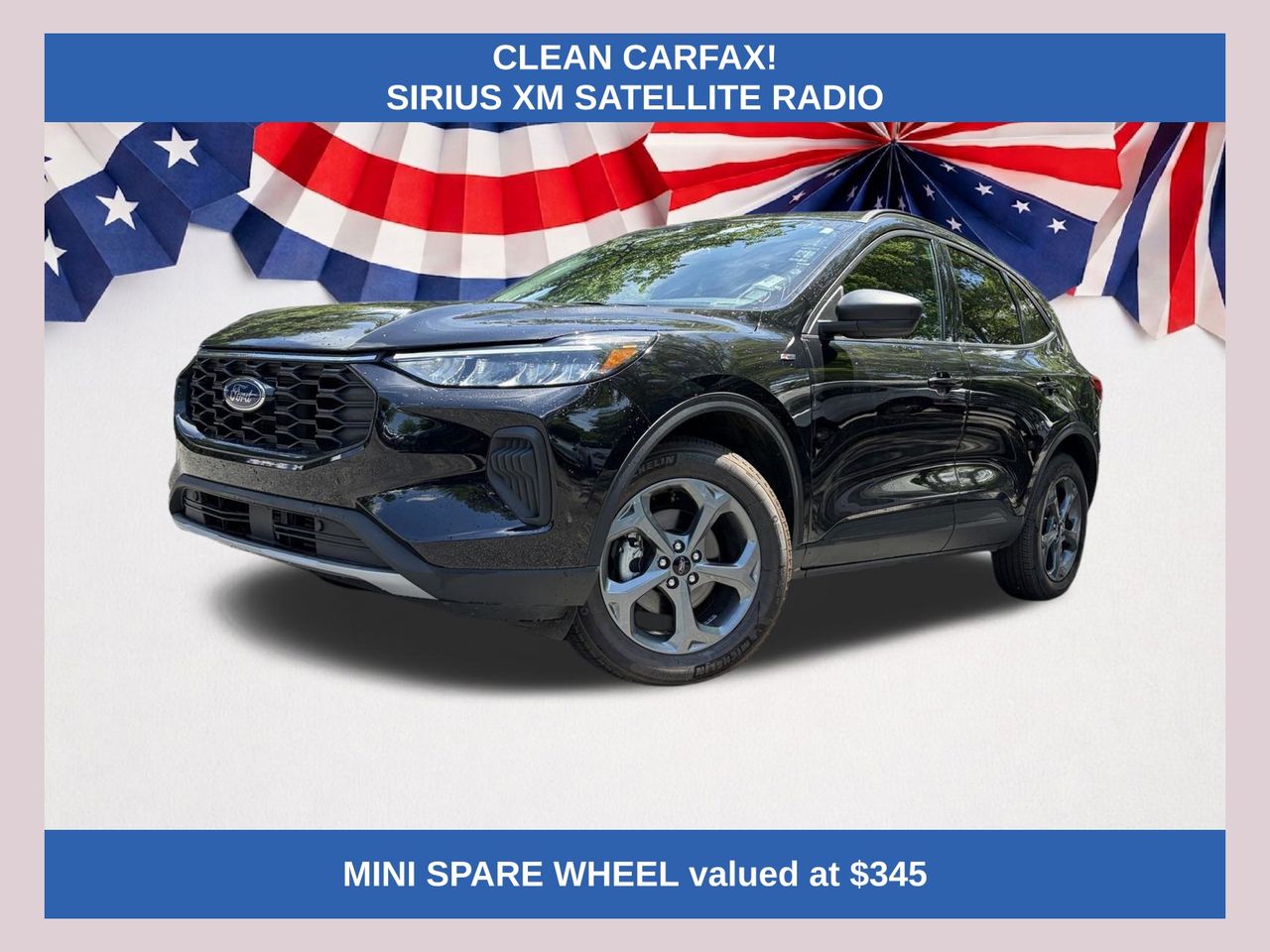 Black Metallic 2025 Ford Escape SUV / Crossover All-Wheel Drive 8-Speed Automatic