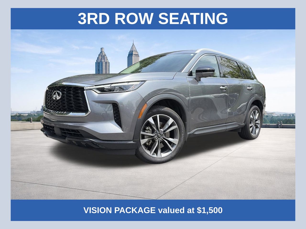 Gray (Graphite Shadow) 2023 INFINITI QX60 Luxe FWD SUV / Crossover Front-Wheel Drive 9-Speed Automatic