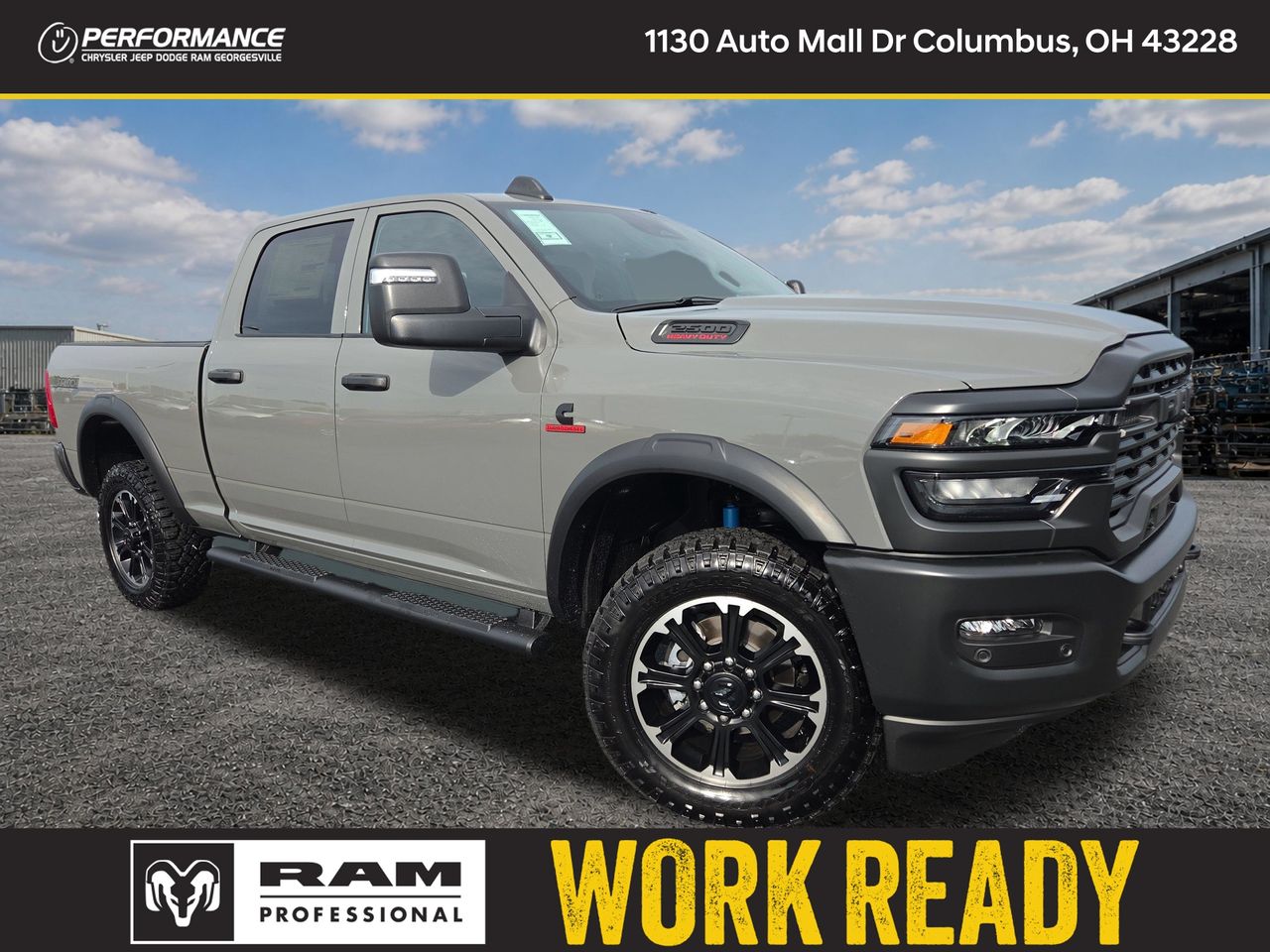 Ceramic Gray Clearcoat 2026 RAM 2500 Pickup Truck Four-Wheel Drive 8-Speed Automatic