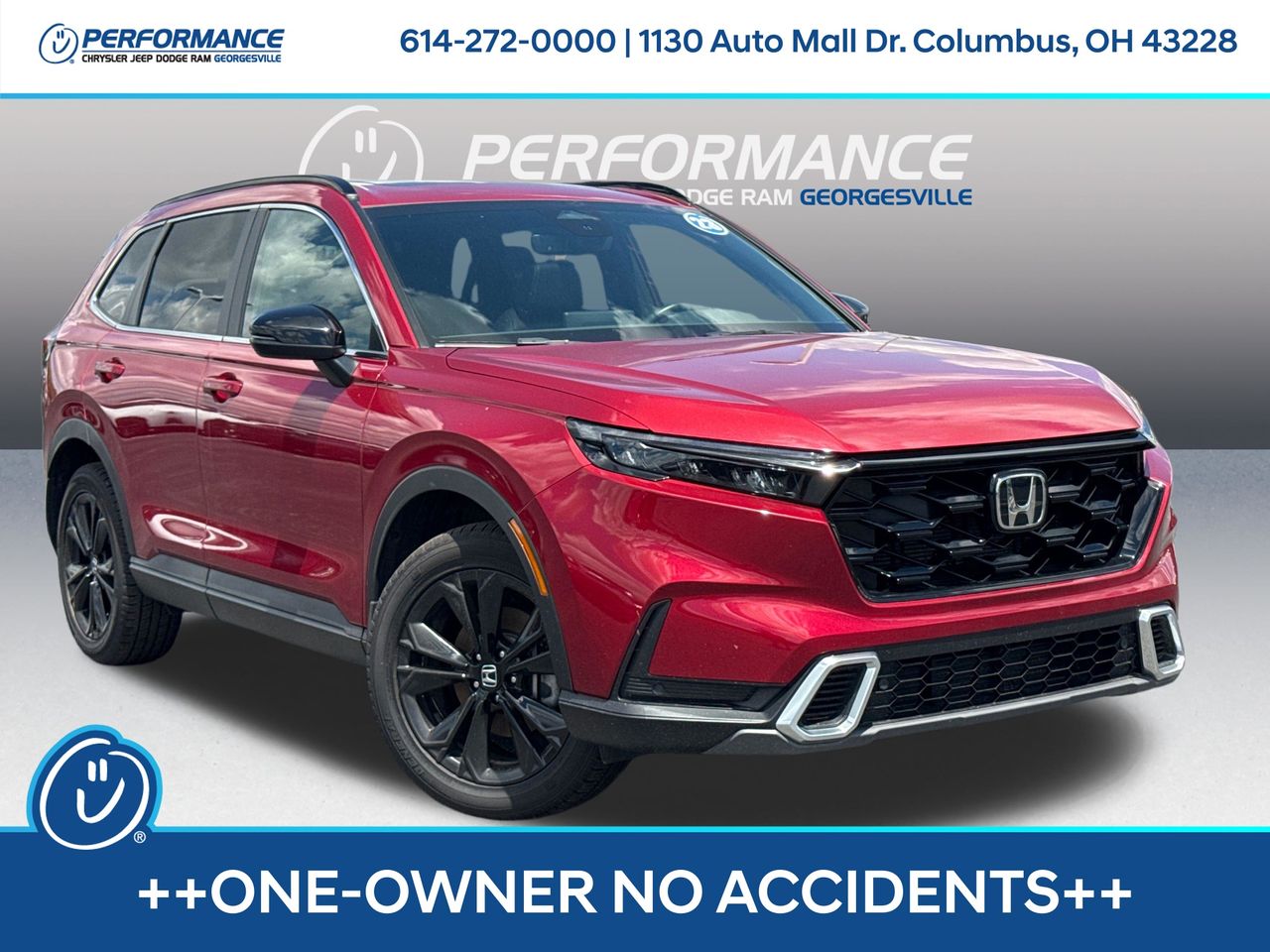Radiant Red Metallic 2023 Honda CR-V Hybrid SUV / Crossover All-Wheel Drive Continuously Variable Transmission