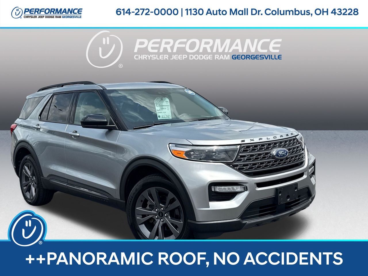 Iconic Silver Metallic 2024 Ford Explorer SUV / Crossover All-Wheel Drive Automatic