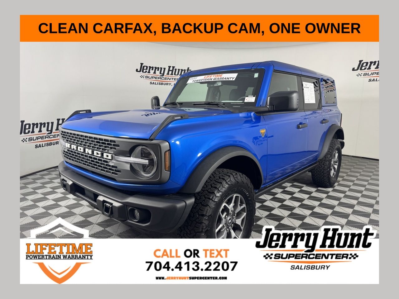 Blue Metallic 2025 Ford Bronco SUV / Crossover Four-Wheel Drive Automatic
