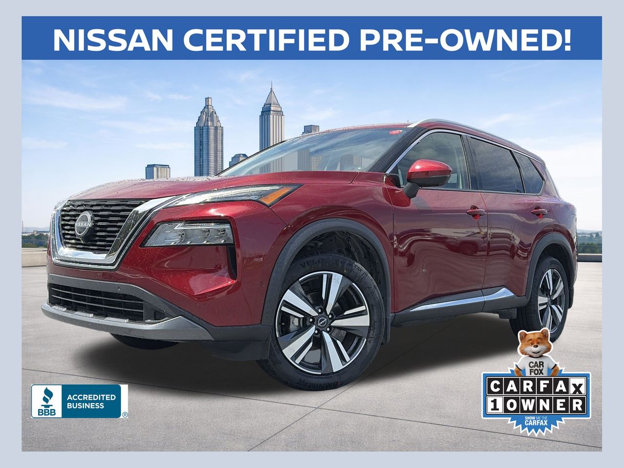 Red (Scarlet Ember Tintcoat) 2023 Nissan Rogue SUV / Crossover Front-Wheel Drive Continuously Variable Transmission